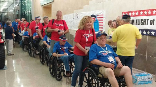 Veterans in new wheelchairs